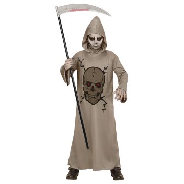 Grau Umhang für Jungen mit Totenkopf-Print