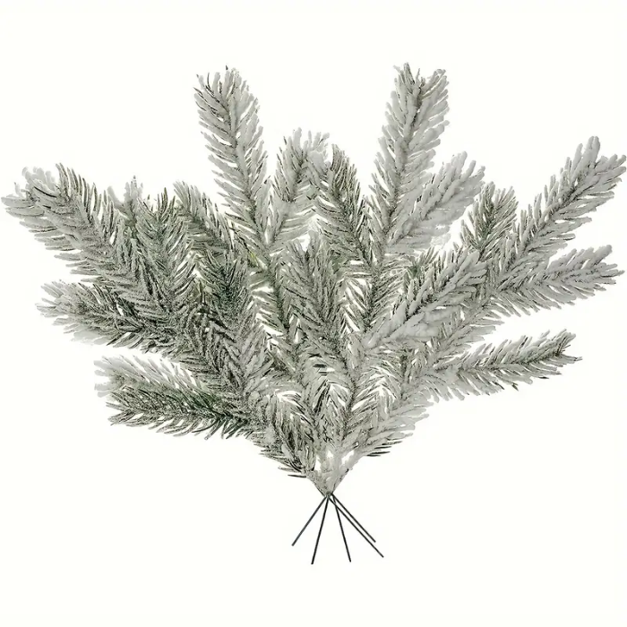 Künstliche Tanne mit Schneedekoration 10x - 25 cm