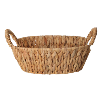 Ovaler Flechtkorb mit Griff 30x25x11 cm 