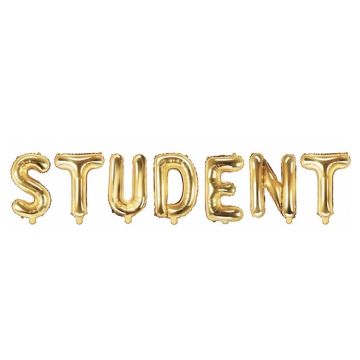 Student Folienballons in Gold - 40 cm