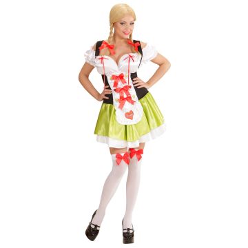 Biermädchen-Kleid mit Haarschleifen