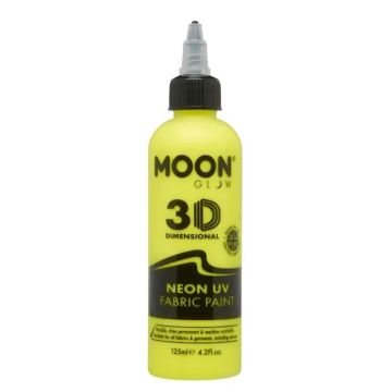 Neon UV Textilfarbe Gelb 125 ml Moon Creations