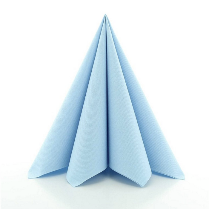 Luxus Servietten hellblau 12x - 40x40 cm