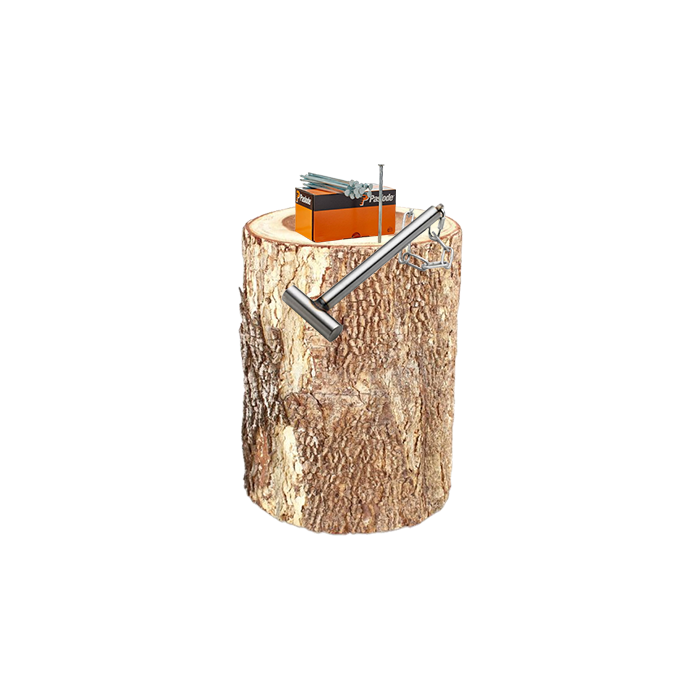 Nagelschlag Holzblock H22xD40 cm