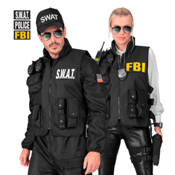 Polizei-Weste mit Klettverschluss - 3 Arten