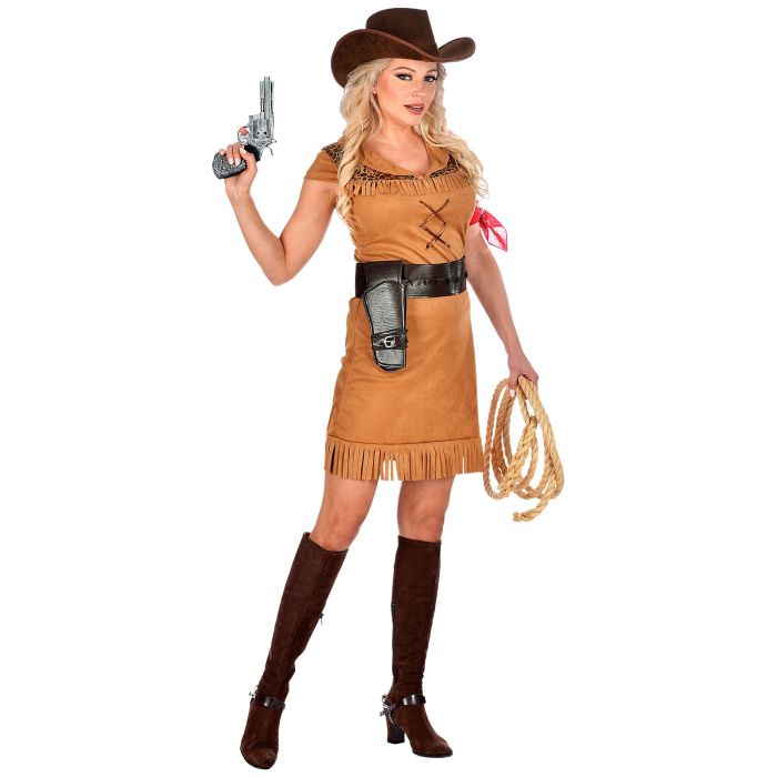 Cowgirl-Kostüm mit Fransen-Kleid