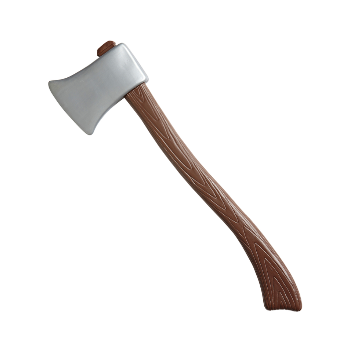 Braune Plastik Axt Holzlook - 60 cm