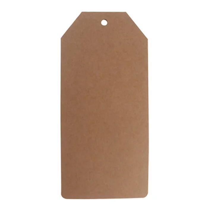 6-eckige Geschenkanhänger braun 6x Die Alte Apotheke