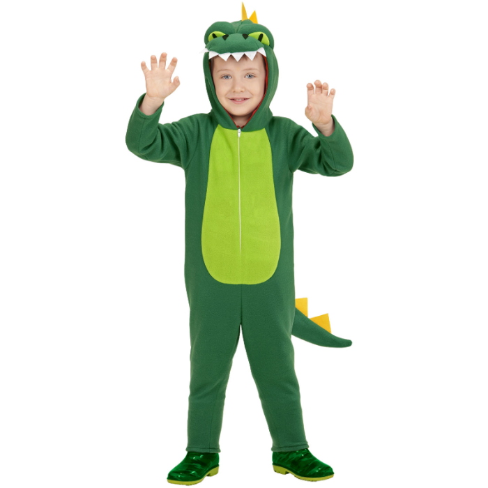 Grünes Dinosaurierkostüm für Kinder