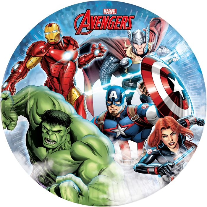 The avengers pappteller 8x - 23 cm