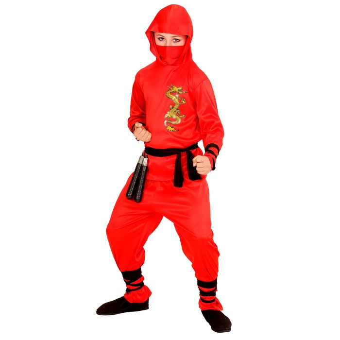 Rote Drachen-Ninja-Kostüm für Jungen