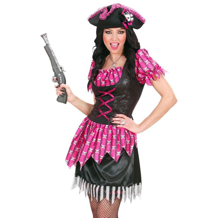 Piratenkleidkostüm mit Totenköpfen