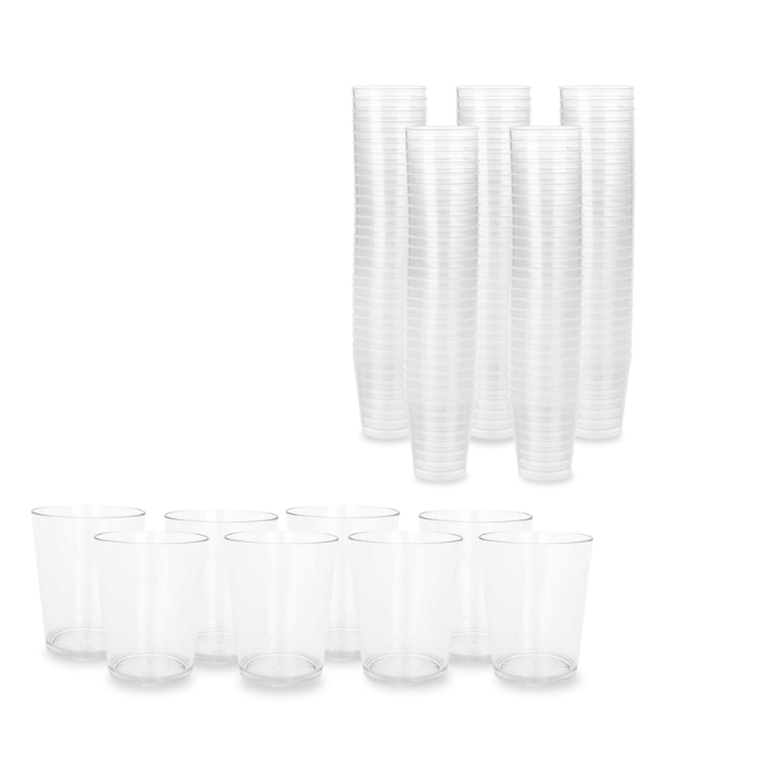 3 cl Plastikshotgläser 100x klar wiederverwendbar