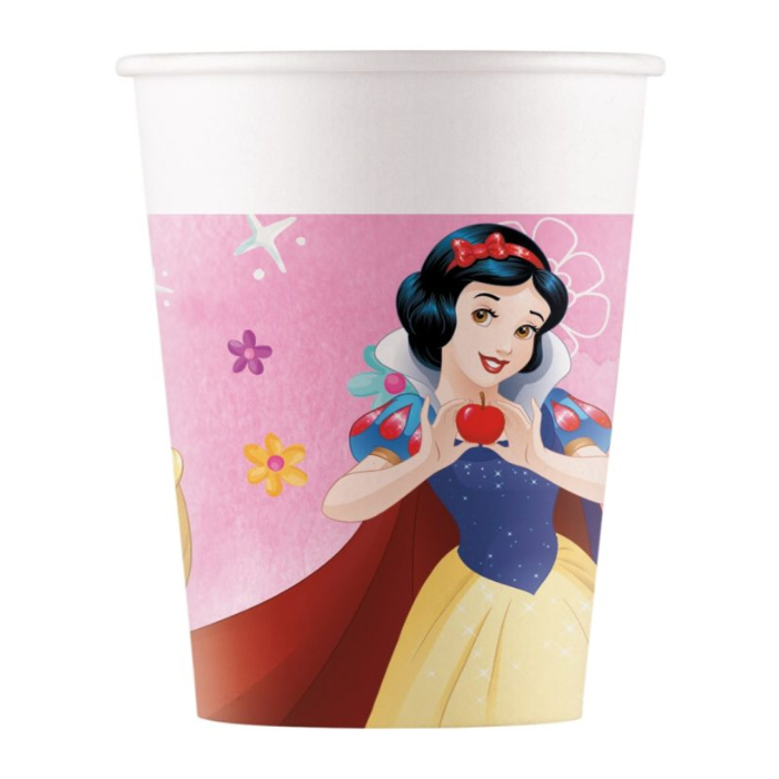 Prinzessinnen-Papptassen 8x - 200 ml