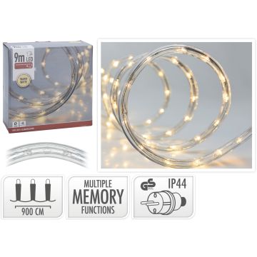 LED-Lichtschlauch 9 Meter warmweiß mit 8 Funktionen