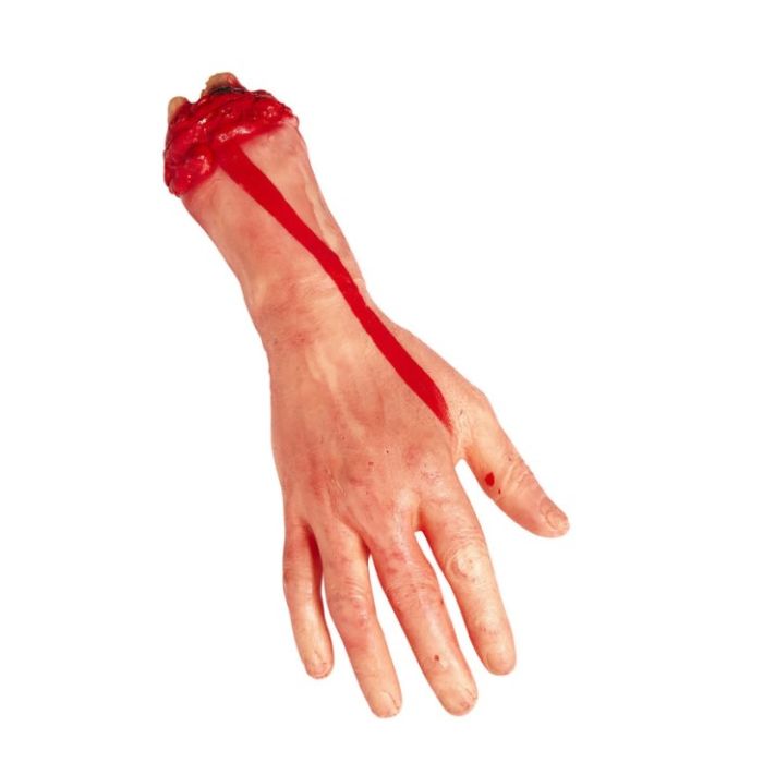 Blutige abgetrennte Hand - 12x30 cm