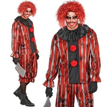 Gruselig Clownkostüm für Herren