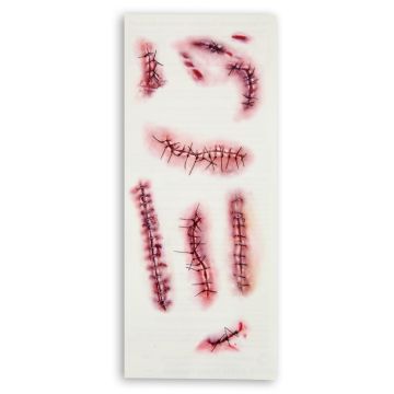 Temporäre Tattoos mit Wunden & Narben 10x