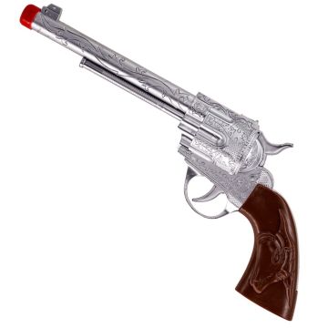 Silberner Cowboy-Revolver
