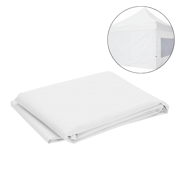 Seitenwand mit Tür für Pavillon 3x2 m weiß