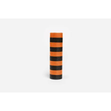 Orange und schwarze Halloween-Streamer 1x