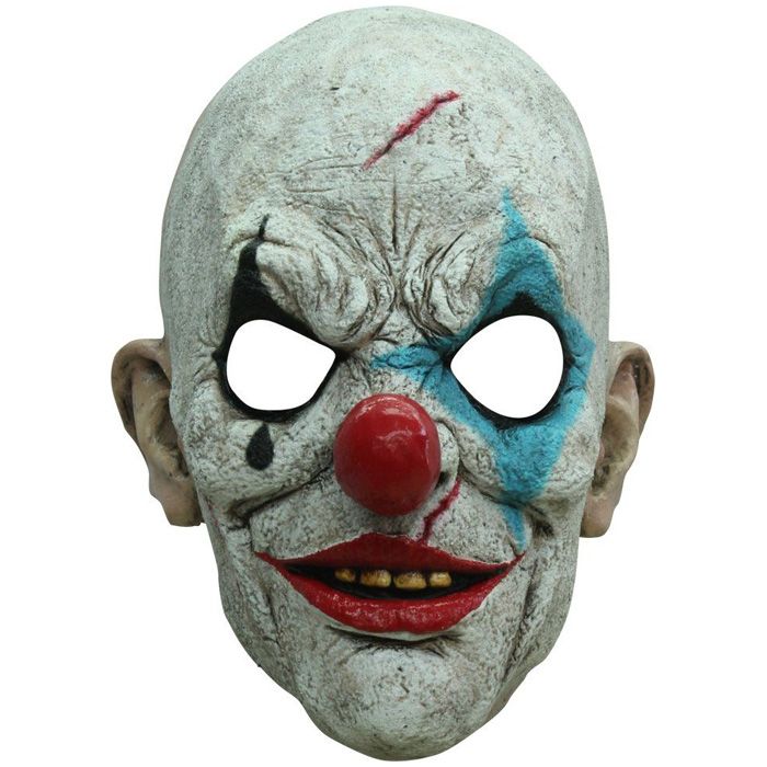 Gruselige weinende Clownsmaske