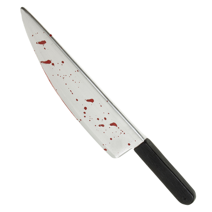 Blutiges Küchenmesser 48 cm