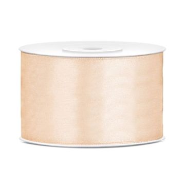 Cremefarbenes Satinband - 38 mm x 25 m