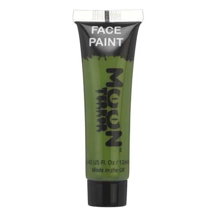 Halloween Gesichts- und Körperfarbe, grün Moon Creations - 12 ml 