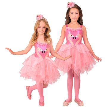 Flamingo-Kostüm für Mädchen - 2 Teile