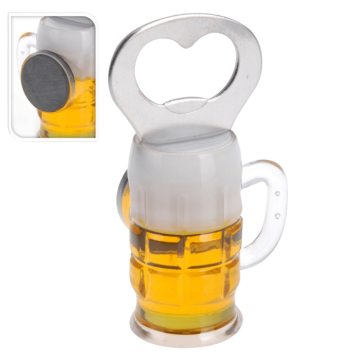 Bieröffner m. Magnet - 4,5x4x9,5 cm