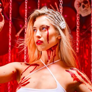 Halloween Skelett-Hand-Haarspange