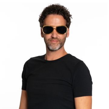 Elvis Sonnenbrillen gold unisex