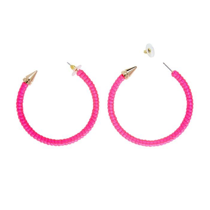 80er Ohrringe Pink
