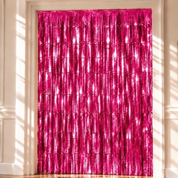 Pinkes Glitzervorhang - 100 x 240 cm