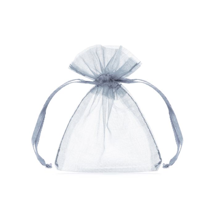 Organza-Beutel in Silber 10x - 10 cm