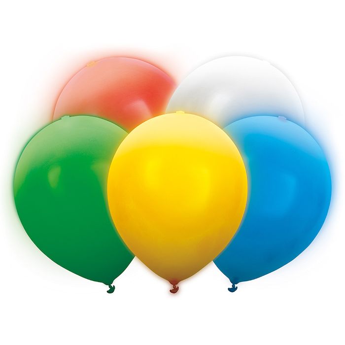 LED Ballon Bunt 5x 