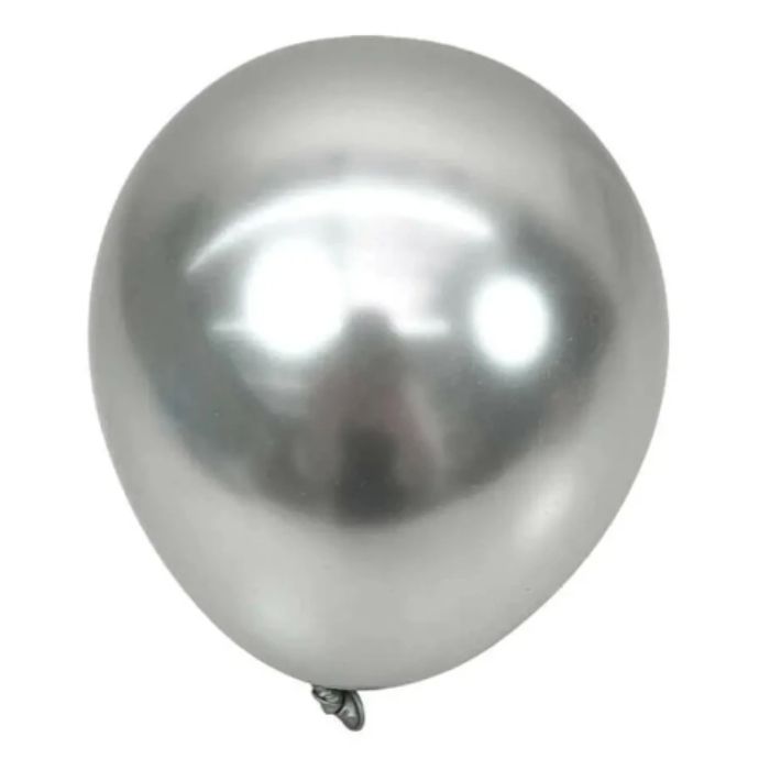 Ballons Chromsilber 22 cm 100x 