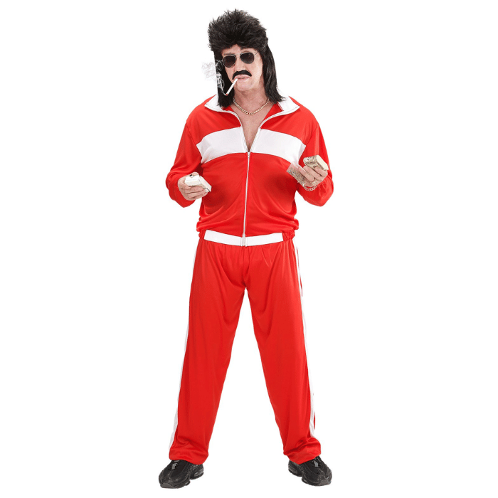 Retro roter Trainingsanzug