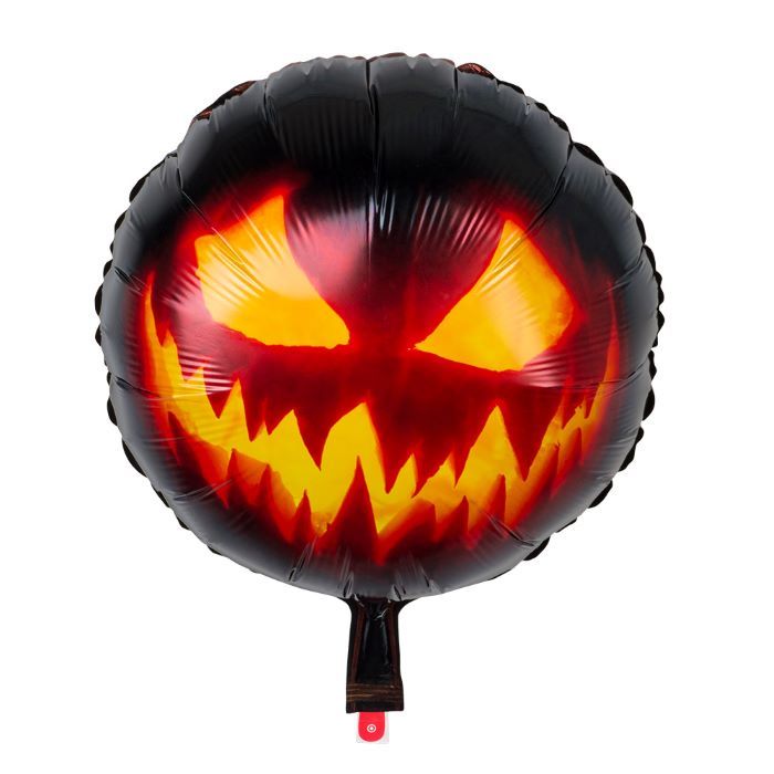 Gruseliger Halloween Kürbis-Folienballon - Ø45 cm
