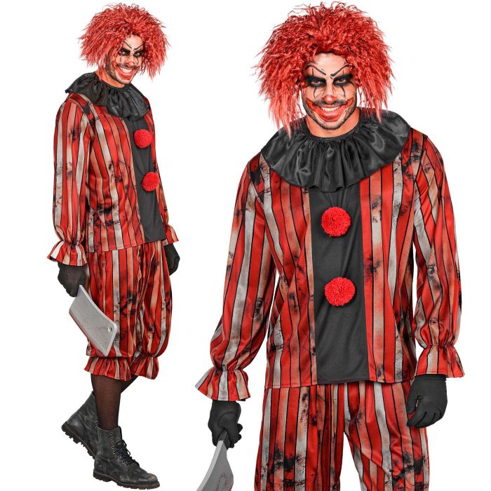 Gruselig Clownkostüm für Herren