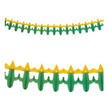 Mexikanischer Kaktus mit Sombrero-Girlande - 3 Meter