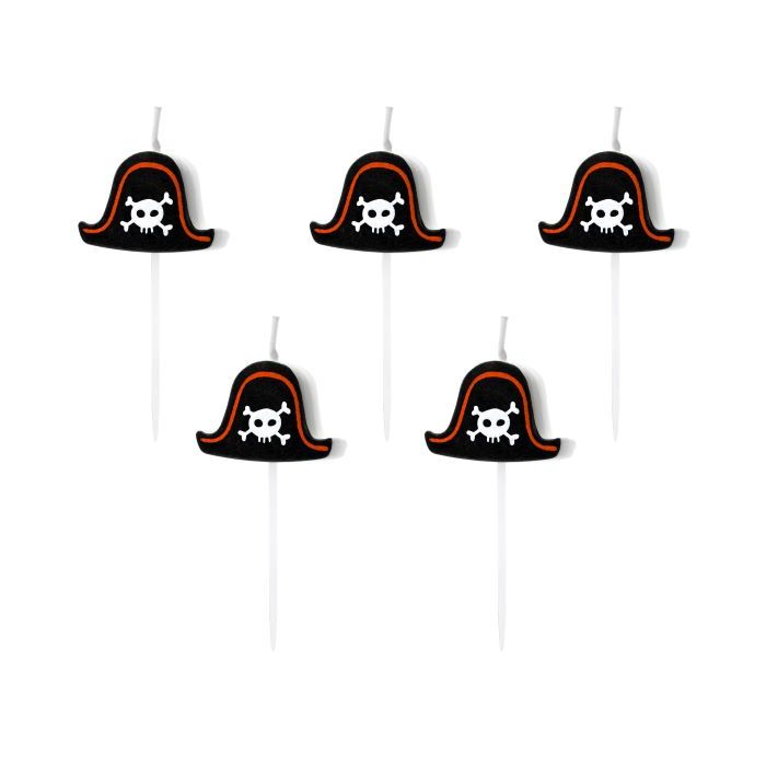 Piratenhut Kerzen 5x - 2 cm