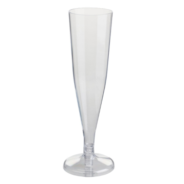 150 ml Champagnerglas 8x plastik transparent 