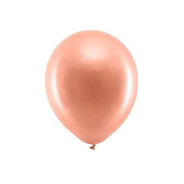 Metallic matte roségoldene Ballons 10x - 30 cm 