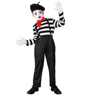 Französisches Mime-Kostüm für Jungen