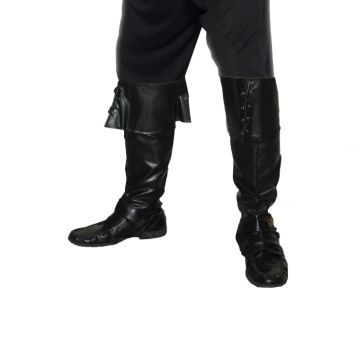 Piratenstiefelüberzüge in schwarz