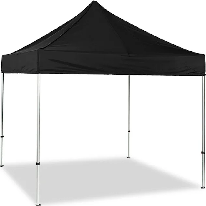 Outdoor starker Pavillon 3x3 m schwarz - 19,5 kg