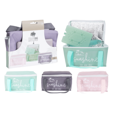 Kühltasche in Pastellfarben assortiert - 2,6 Liter