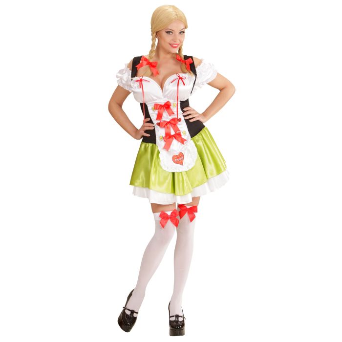 Biermädchen-Kleid mit Haarschleifen